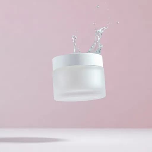 Produk kecantikan dengan cipratan air